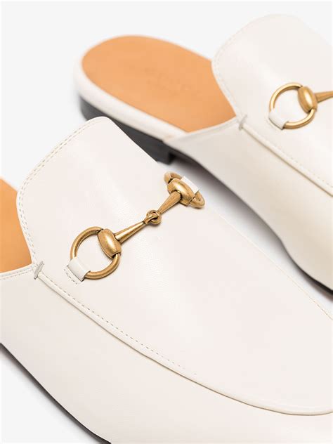 gucci mules beige|Gucci white princetown mules.